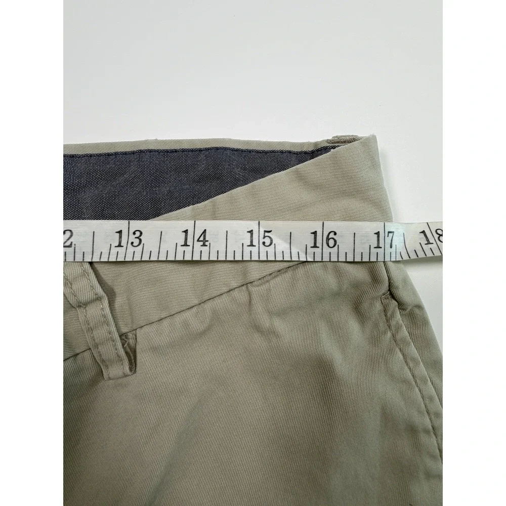 Banana Republic Gavin Fit Mens Cotton Chino Pants Khaki 35x30 Relaxed Straight